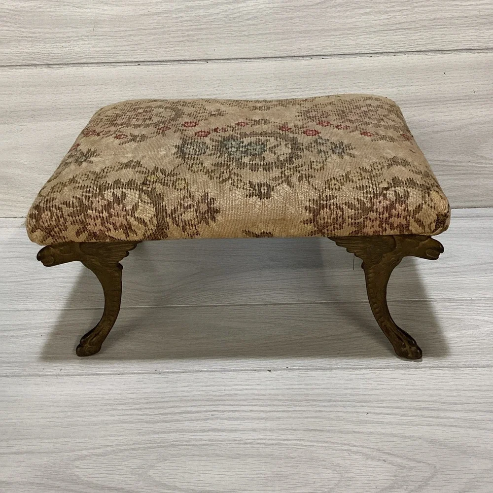 Antique Victorian Footstool 13.5x10x7.5